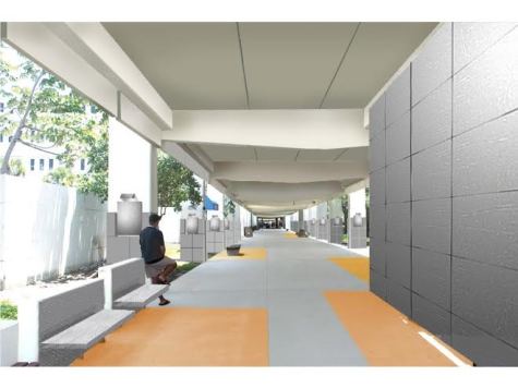 Preliminary design for the Breezeway renovations.  Photo: Perkins and WIll Architect