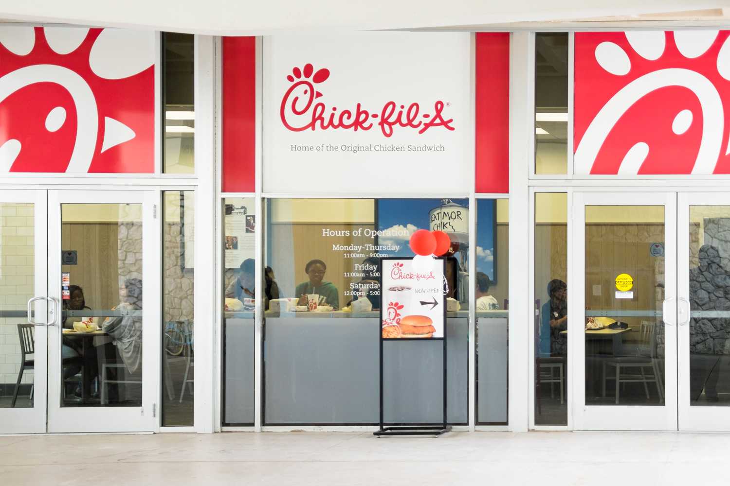 FAU's Chick-fil-A is now open. It is located next to FAU's Library. Mohammed F Emran | Web Editor
