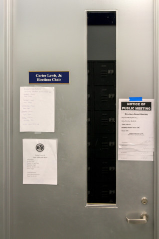 The office of Carter Lewis remains vacant. Gregory Cox | Managing Editor