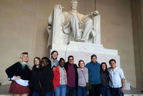 Due-paying members of FAU College Democrats are allowed to travel with the club to conferences or trips, such as the Lincoln Memorial (pictured). Photo courtesy of FAU College Democrats.