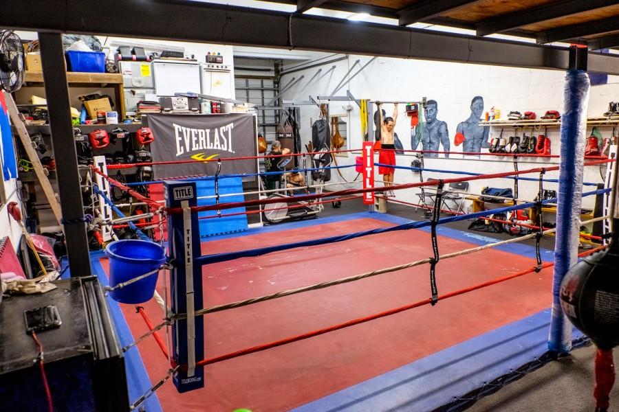 Many boxers, including Diaz Mateus train at “The Ranch,”, which is located in a warehouse in Miami. Mohammed F Emran | Staff Photgrapher
