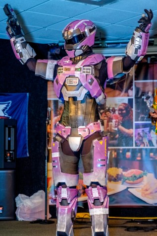 Purple female halo spartan won 1st place in the Geek Fest costume contest. Mohammed F. Emran | Staff Photographer