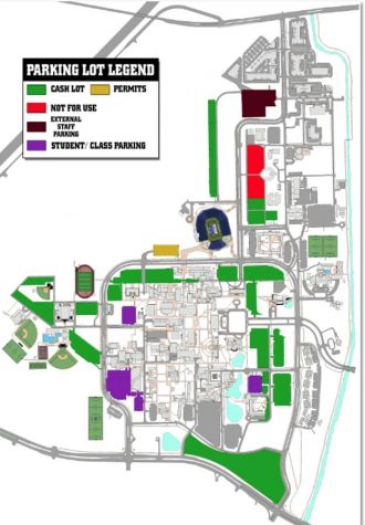 Photo of parking lot layout for games courtesy of FAU Parking.