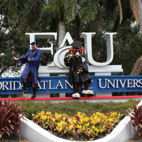 Eric Dunn graduated last Tuesday, during FAU’s summer graduation ceremony with a degree in economics. Photo via Dunn’s Facebook.