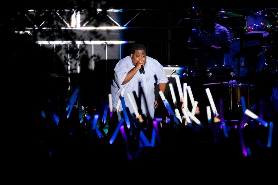 LunchMoney Lewis, who was the opening act for Kesha, performs his 2015 single “Bills”. The song topped the charts in Australia, New Zealand and the United Kingdom. Mohammed F Emran | Staff Photographer