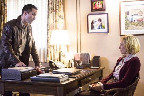 Sheriff Romero (Nestor Carbonell) has had enough of Norma's (Vera Farmiga) stalling and demands Norman take a polygraph test for miss Watson's murder. Images courtesy of A&E.com.