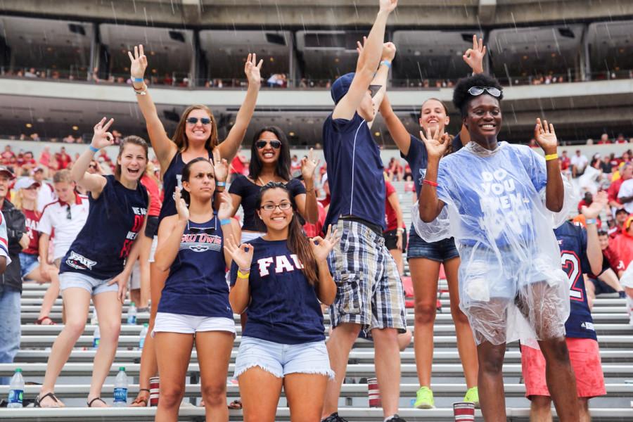  [Kiki Baxter | Managing Editor] From 90 degree heat to rain and lightning, FAU students braved the volatile weather, cheering on the Owls until the game was called in the fourth quarter. 