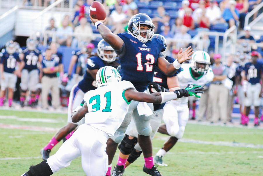 Florida Atlantic lost 24-23 to Marshall last year on a late field goal. Photo by Ralph Landau