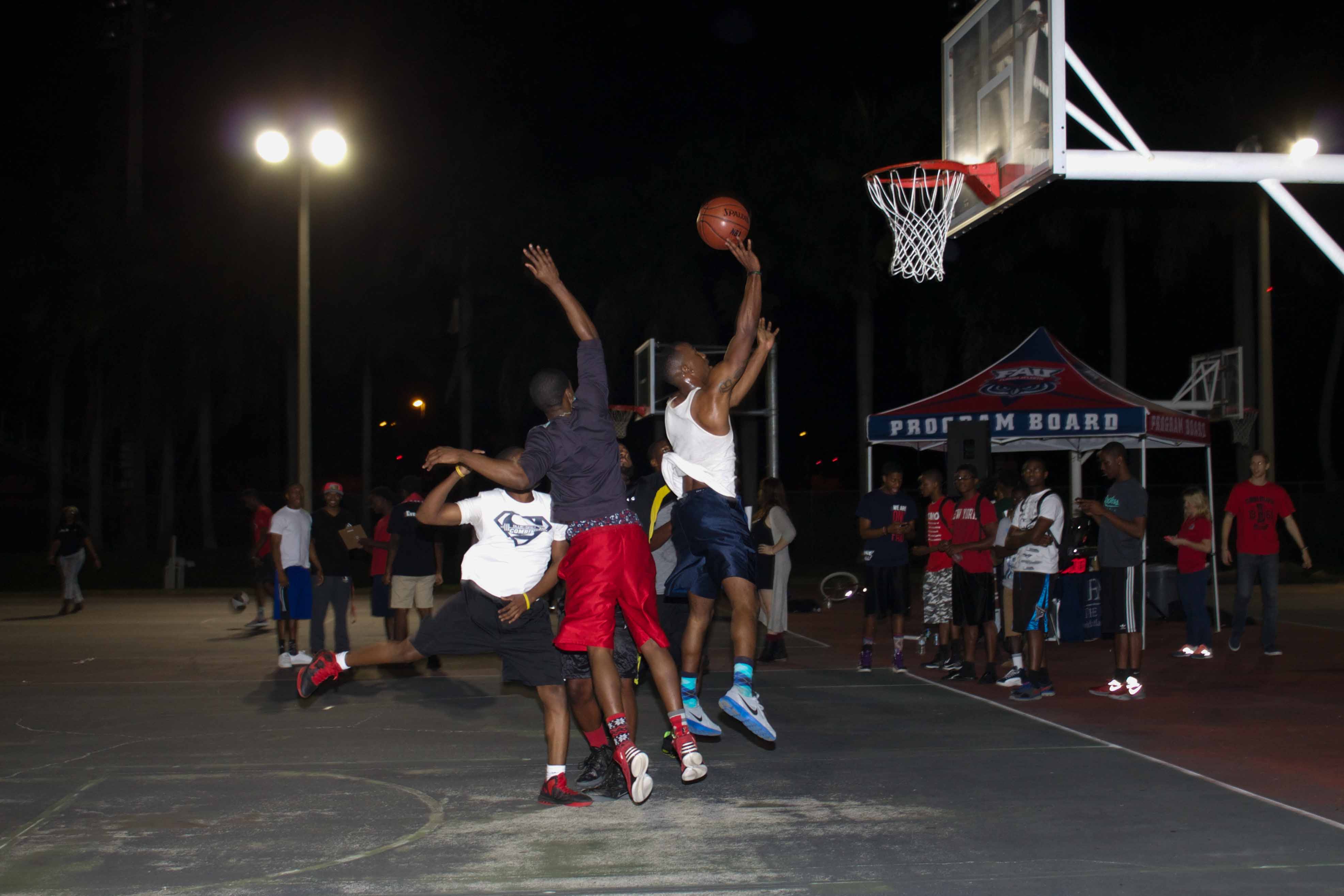 This 3-on-3 pickup game takes a turn of events when this square up jump shot was made. Idalis Streat | Contributing Photographer 