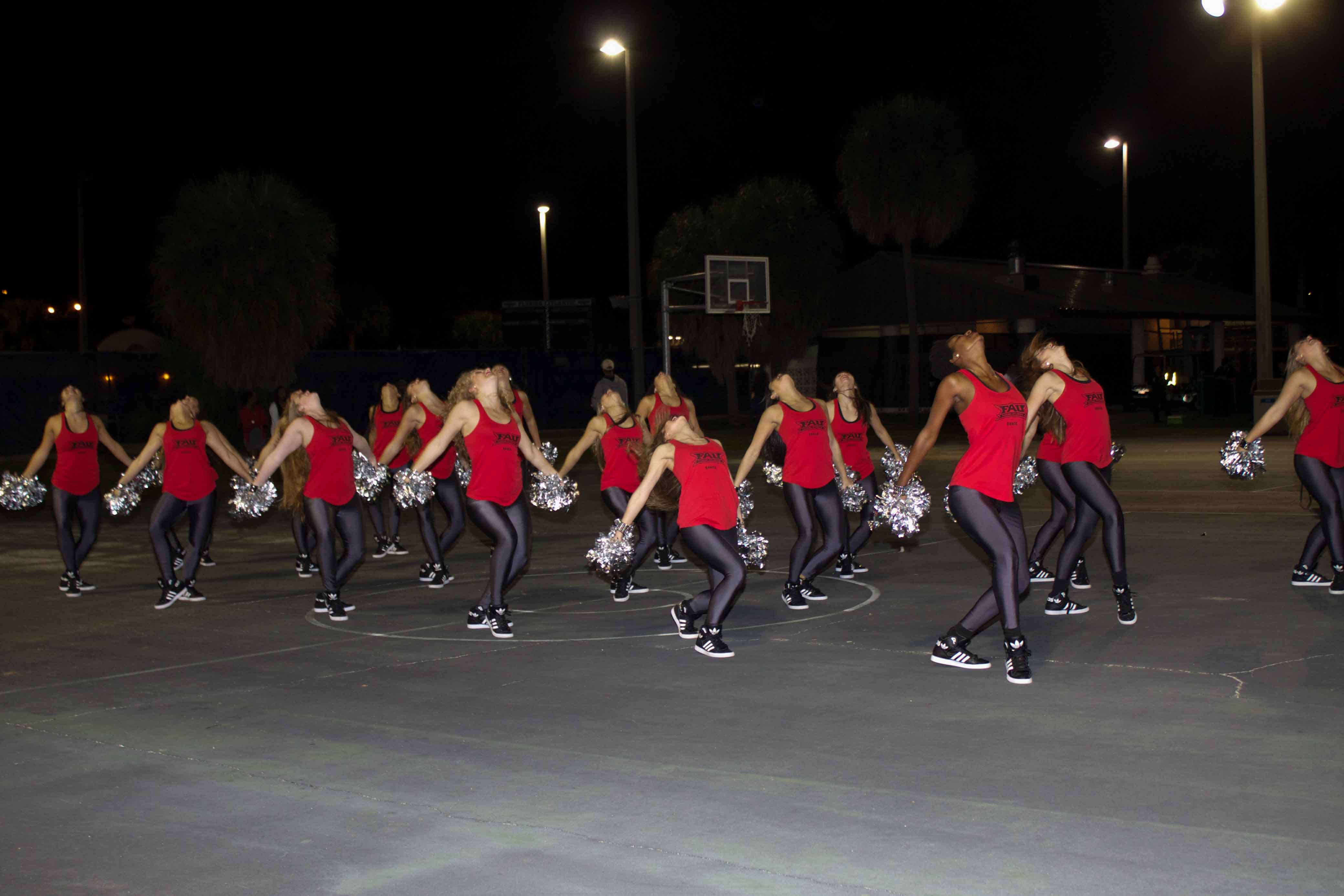 FAU’s dance team came out to show off some of their moves. Idalis Streat | Contributing Photographer