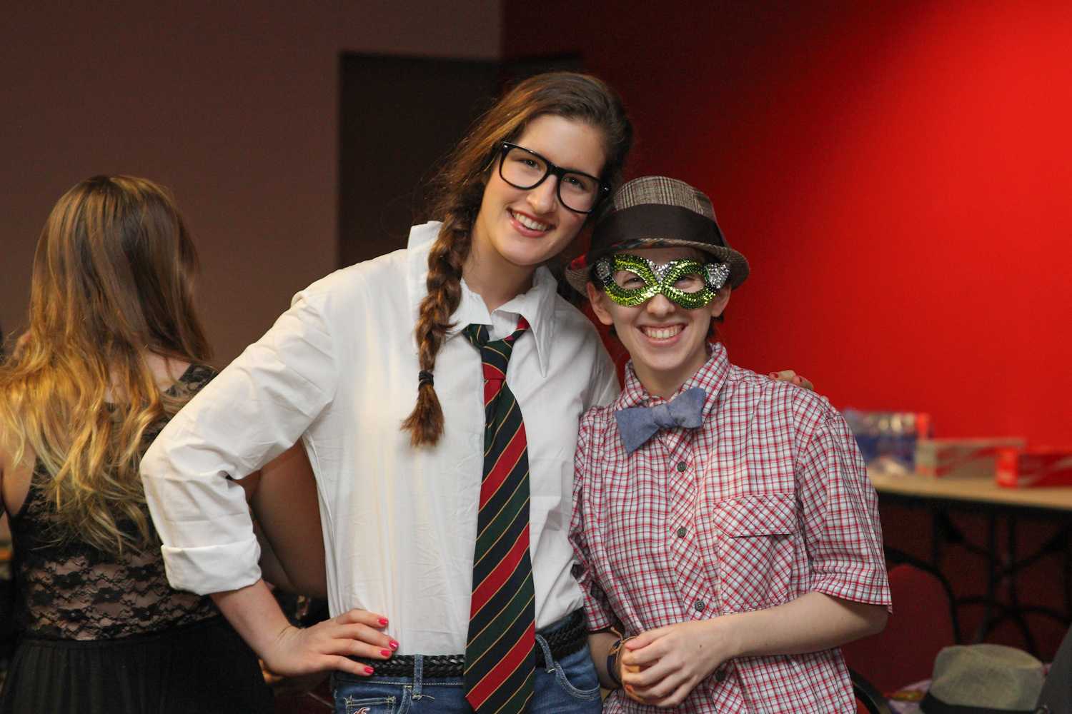Students posing for a photo at the LGBTQA Gala on Friday Jan. 30th.