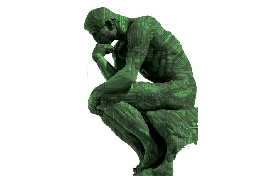 The Thinker, Statue by Auguste Rodin. Photo courtesy of Yair-Haklai
Photo Illustration by Andrew Fraieli | Science Editor
