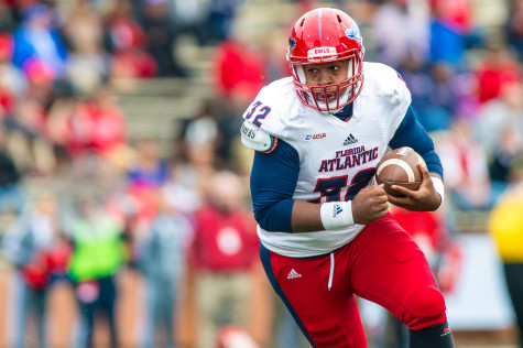 Jaquez Johnson was voted Favorite Male Athlete. He is ranked second all- time among FAU quaterbacks in average passing yards per game, with 186 yards. Photo by Max Jackson | Staff Photographer