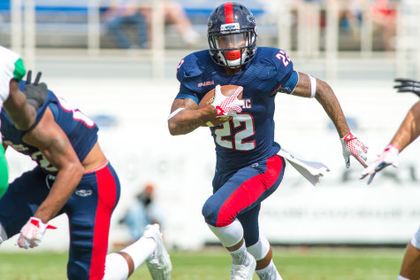 After a suspension cost him four games this year, Rodriguez burst on to the scene in a game versus FIU on Oct. 10. His five rushing touchdowns lead the team. Photo by Max Jackson | Staff Photographer