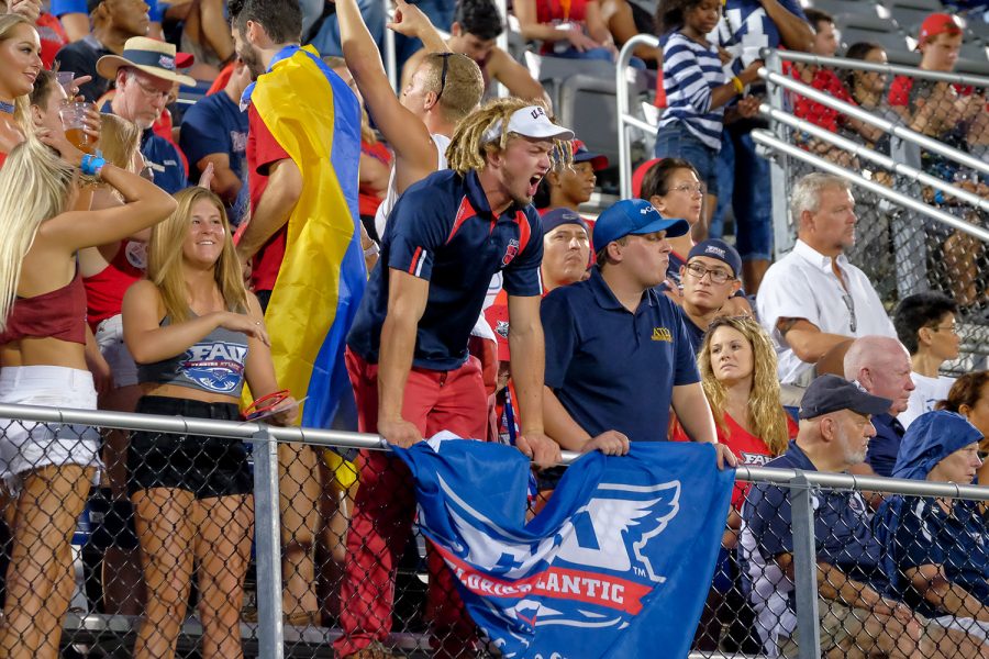 FAU fans react to the game during the 15th annual Shula Bowl. Mohammed F Emran | Staff Photographer