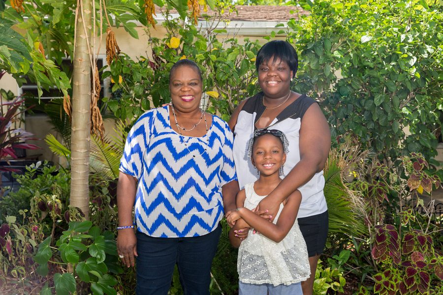 Yolene Joseph with her oldest daughter Astride and her granddaughter McKayla. Brandon Harrington | Staff Photographer