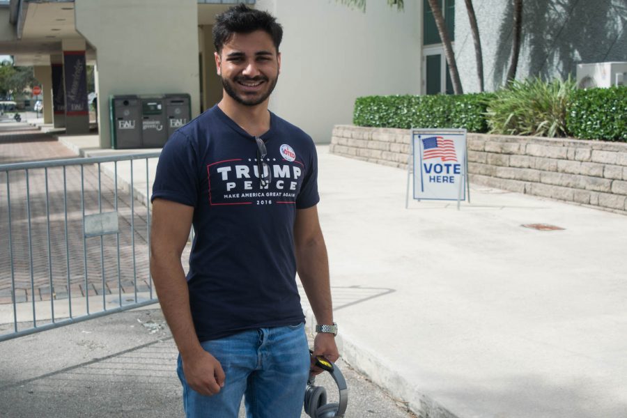 Corey Zapin, a sophomore business major, cast his first-ever presidential vote for Donald Trump. Ryan Lynch | Editor in Chief
