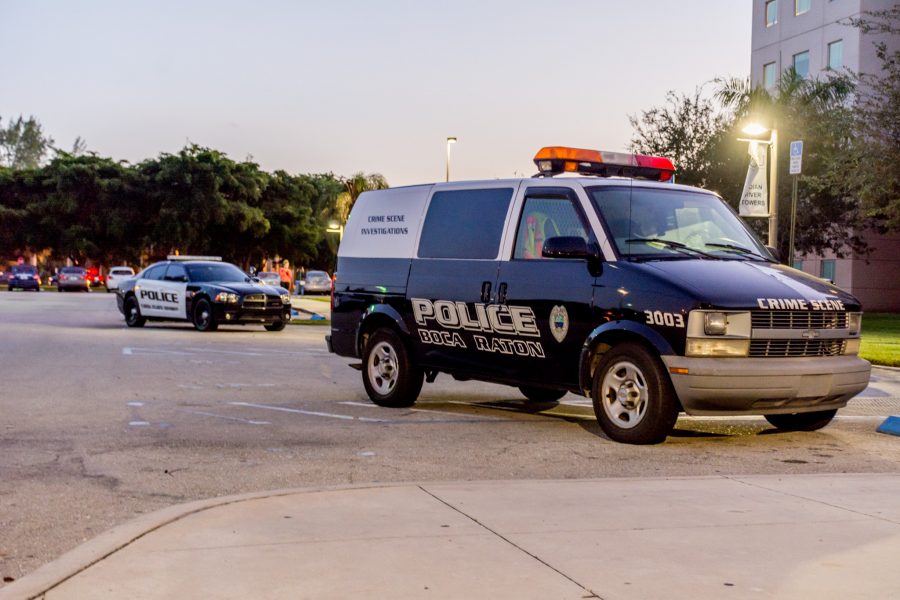 Boca Raton Police were called to Indian River Towers Wednesday after a student died in the residence hall. Jonathan Scott | Contributing Photographer