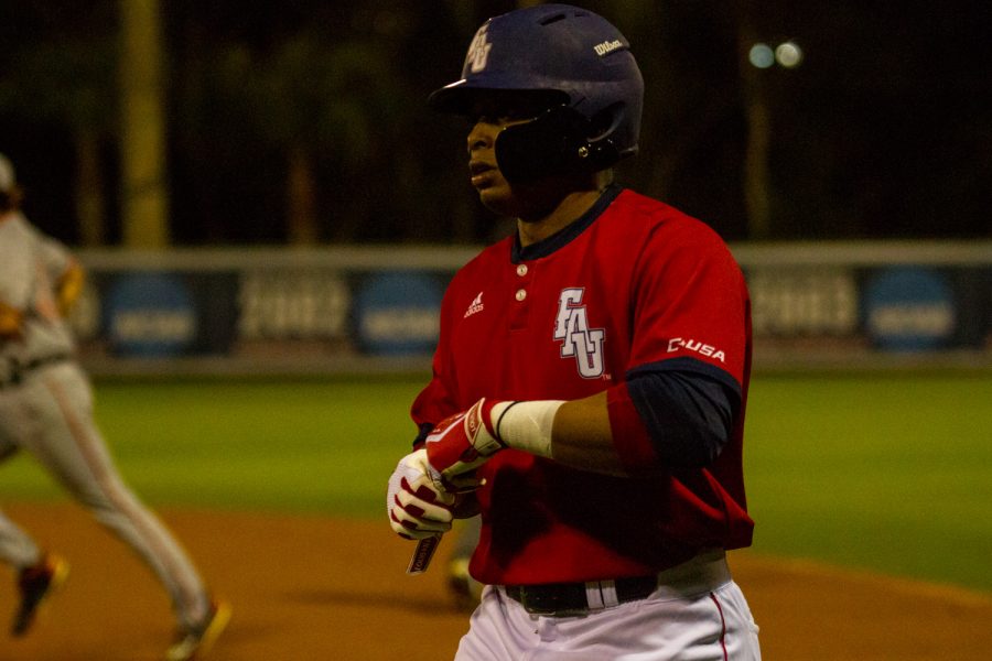 Freshman Gary Mattis picked up eight RBIs in the Owls victory over Bethune-Cookman, one short of the program record. Ryan Lynch | Editor in Chief