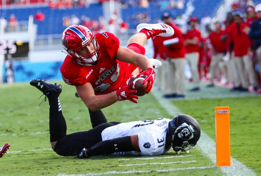 Senior tight end Harrison Bryant will be the third FAU player to participate at the Senior Bowl. Photo by: Alexander Rodriguez
