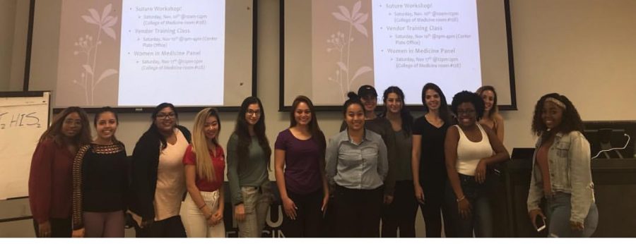 FAUs American Medical Womens Association undergraduate chapter. Photo courtesy of Marcy Oberstreet