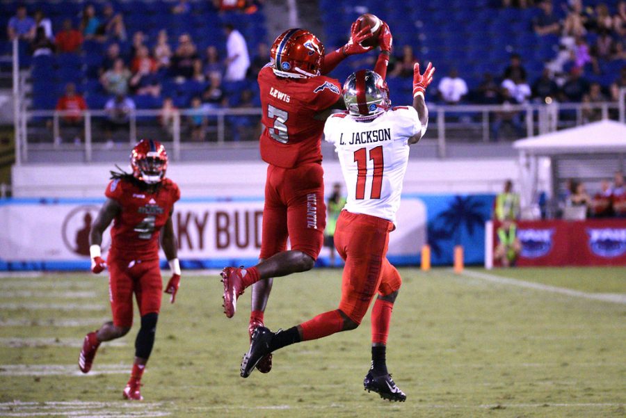FAU senior cornerback Shelton Lewis (3) is one of seven Owls who earned a tryout with an NFL team.
Photo by: Pierce Herrmann 
