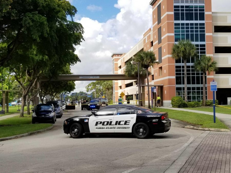 Police say there was no threat to campus and normal operations have resumed.  Photo by Kimberly Swan