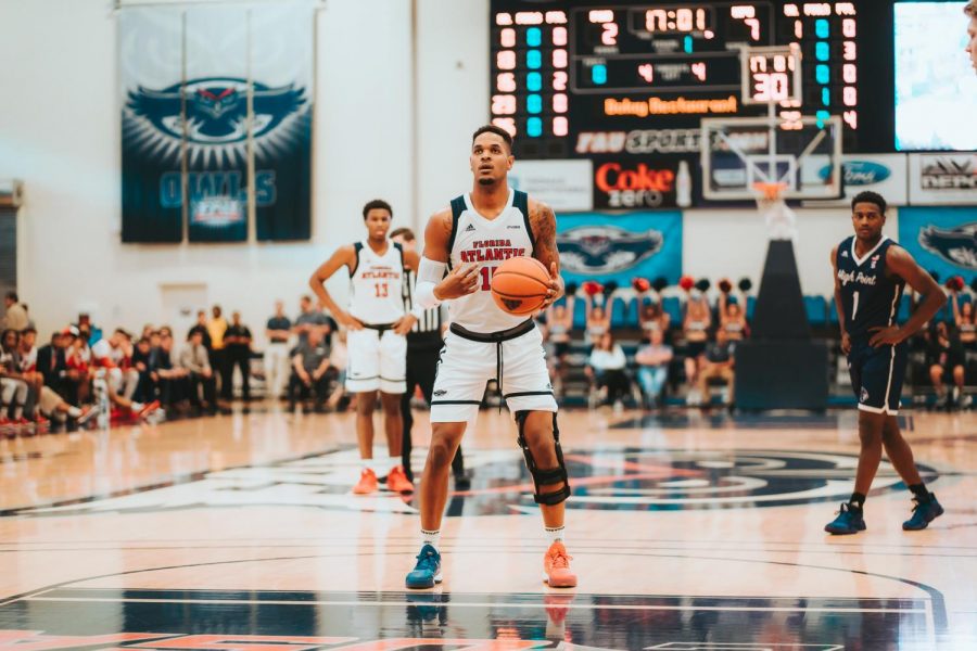 After an ACL injury last year that made Jailyn Ingram miss most of the season, he bounced back against High Point, scoring 19 points and collecting six rebounds. Photo by: Alex Liscio. 
