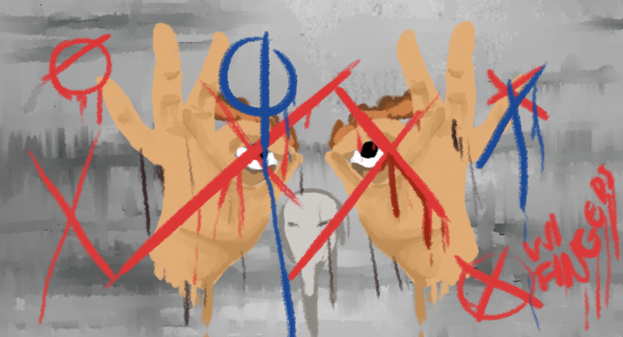 The Anti Defamation League ruled the OK hand gesture, which is used as a symbol of school pride at FAU, a racist hand gesture. But experts say its fine to use in the right context. Illustration by Michelle Rodriguez-Gonzalez