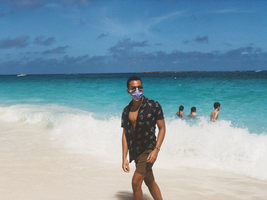 FAU senior Faisal Scott on a trip to the Bahamas after the coronavirus was declared a pandemic by the World Health Organization. Photo courtesy of Faisel Scott