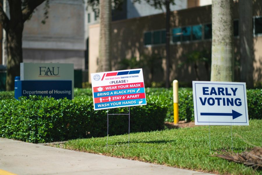 The FAU Housing and Residential Education Building will be open as a polling location until Aug. 16 to registered Palm Beach voters. Photo by Alex Liscio. 