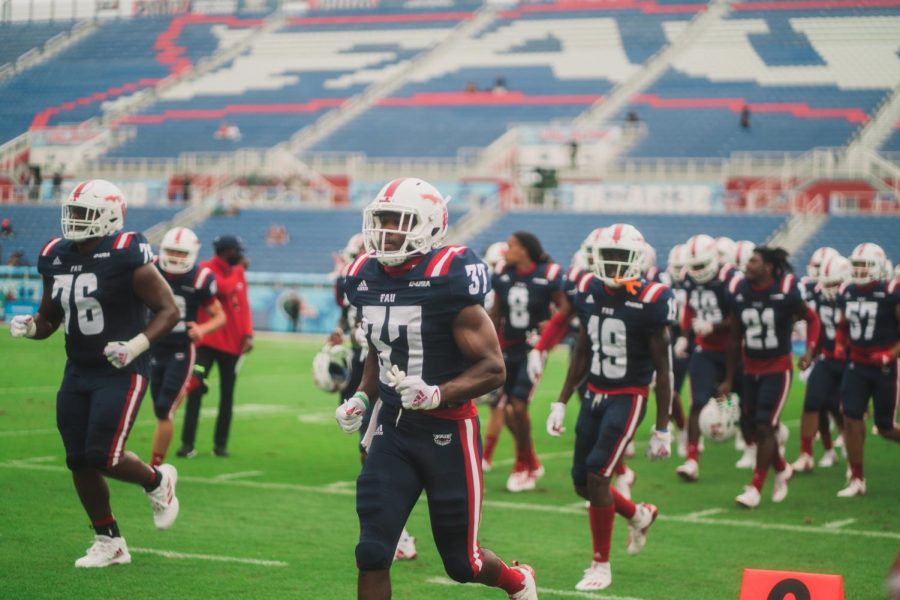 FAU will open its season in Gainesville against the Florida Gators on Sept. 4. Photo by Alex Liscio.
