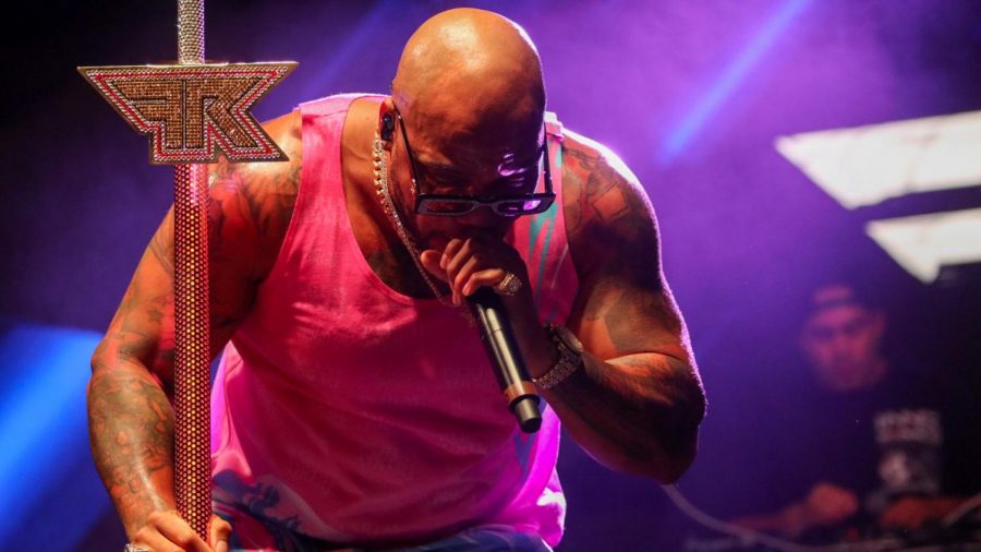 Flo Rida performing during the FAU Bonfire on September 9, 2021. Photo by Eston Parker III.