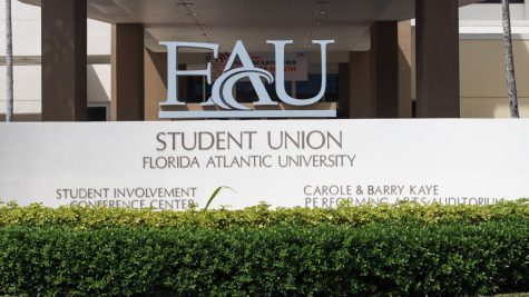 The Entrance to the Student Union at FAUs Boca Raton campus. Photo by Eston Parker III.