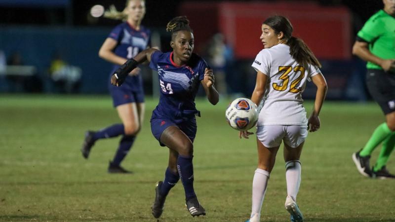 Miracle Porter (#54) played her last game for the Owls against Southern Miss on Nov. 3, 2021. She scored 17 goals in 83 games.