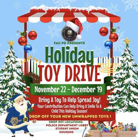 Holiday Toy Drive infographic courtesy of FAUPD