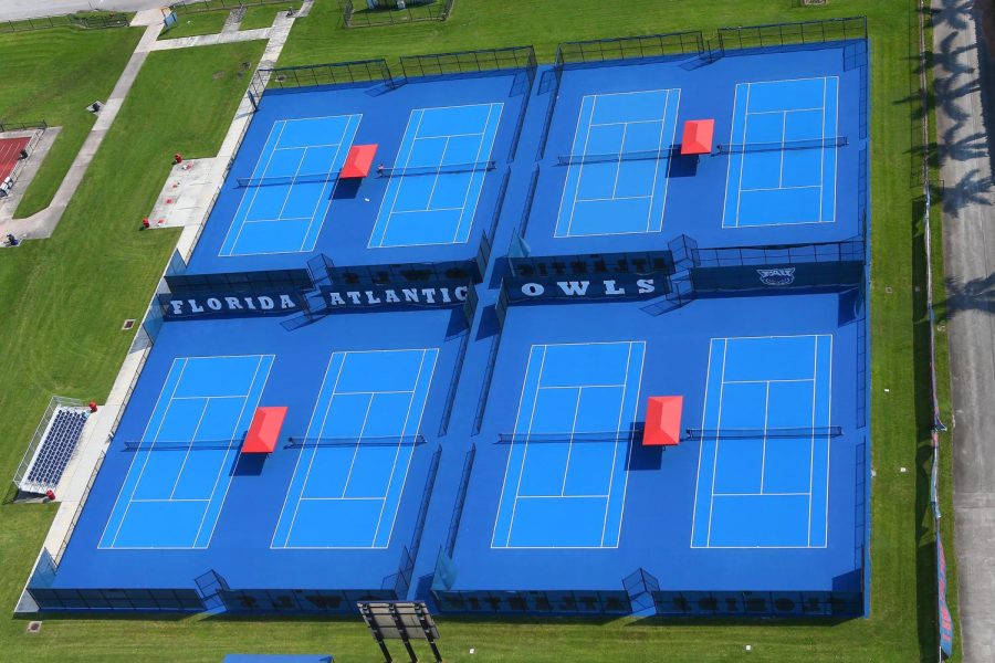 Photo of FAU tennis courts courtesy of FAU Athletics.