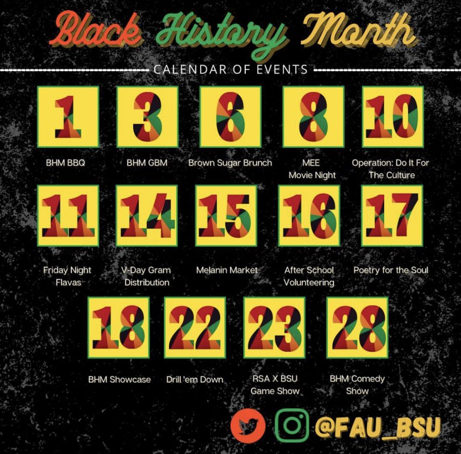 Black+Student+Union+has+created+a+calendar+worth+of+events+in+celebration+for+Black+History+Month.+