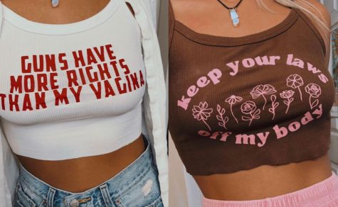 Emily Slater makes and sells $25 tank tops and T-shirts with sayings about reproductive freedom. All the proceeds go toward Miami Planned Parenthood and the Women Empowerment Fund. 