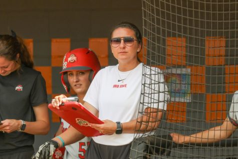 Jordan Clark during her time as an assistant coach at Ohio State.