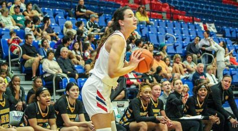 Sofia Galeron looks to take a shot against Kennesaw State on Dec. 2, 2022.
