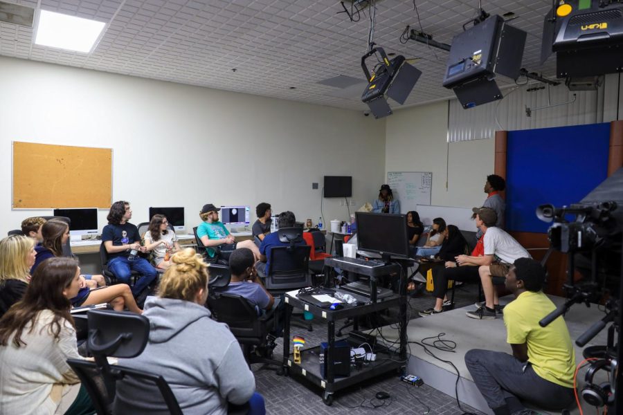 Owl TV holds their first general meeting of the Spring 2023 semester after the Student Media Open House.