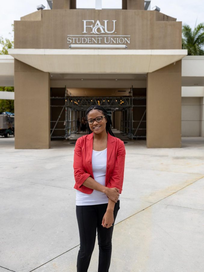 Hanna Burrell, Editor-in-Chief of the Paradigm, a Black student run newspaper at FAU 