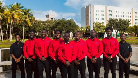 Members of Neg Kreyol, Inc., a FAU student organization for Haitian men. Courtesy of Neg Kreyol, Inc.