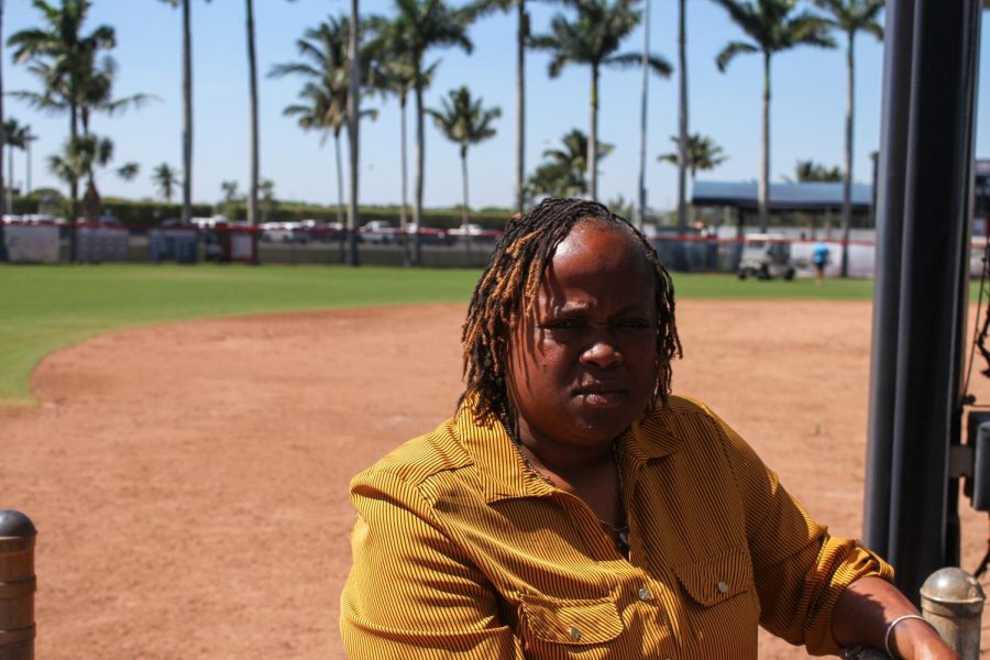 Chan Walker pictured in front of FAU Softball Stadium, where spent more than 20 years as a player and coach.