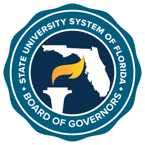 Official State University System (SUS) of Florida Board of Governors logo.