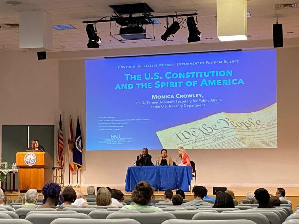 The U.S. Constitution and the Spirit of America conversation at the Osher Lifelong Auditorium