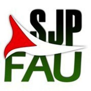 FAU Student for Justice in Palestine's old logo, courtesy of @SJP_FAU on Twitter/X.