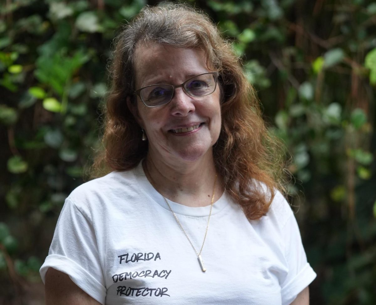 A headshot of Karen Leader, an FAU art history professor, on Sept. 26.
