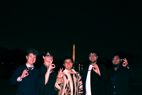 From left to right: Nicholas Ostheimer, May Rojas, Esteban Lasso, Joey Mansour, and Ángel García.